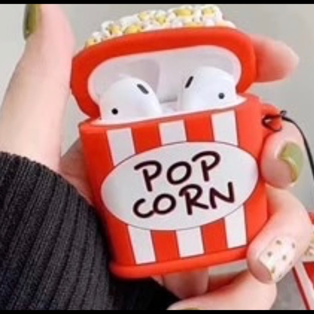 Apple Airpods 1 & 2 case cover POPCORN NEW